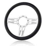 9 Bolt Disc Steering Wheel, 14 Inch Leather Billet 3 Spoke St.... Fixed Price $178.00.