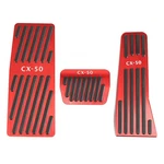 Lexley 3pcs Anti-slip Aluminum Brake Gas Dead Pedal Pads,auto No Drilling Red. Fixed Price $61.33.