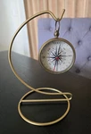 God's Path Metal Compass With Display Stand Scripture Joshua 1:9 Christian. Fixed Price $24.95.
