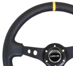 Nrg Rst-006bk-y Reinforced Steering Wheel Blk Leather W/blk Cutout. Fixed Price $131.99.