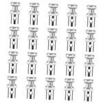 Giantree 20 Pcs Universal 1/8" Throttle Brake Cable Ends, Go Kart. Fixed Price $9.02.