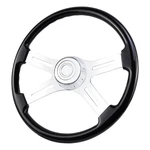 Qymopay 18" Solid Wood Lacquering Truck Steering Wheel 4 Ts-401bk, Black. Fixed Price $178.04.