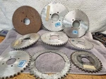 Lot Of 9 Vintage Motorcycle Rear Sprockets Aluminum Steel Azusa. Fixed Price $39.99.