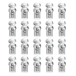 Wevdn 20 Pcs Throttle Brake Cable Ends, 1/8" Stop Clamp Clutch Lock, Silver. Fixed Price $7.90.