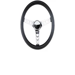 838 Classic Black And Silver Steering Wheel 13 1/2 Diameter 3 Dish. Fixed Price $122.49.