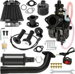 Black Vm22 Carburetor Exhaust Muffler Kit For Predator 212cc Ct200u Mini Bike. Fixed Price $67.07.