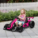 24v 7.5 Mph Electric Go Kart With Adjustable Seat, Slow Start, Pink. Fixed Price $309.99.