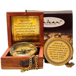 Trust In The Lord Proverbs 3:5-6 Engraved Compass & Wood Box Baptism Gift. Fixed Price $41.30.