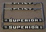 Nos Flint Michigan Superior Pontiac Cadillac Dealer License Frames Gto Trans Am. Fixed Price $199.99.