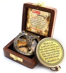 Trust In The Lord-proverbs 3: 5-6 Verse Engraved Sundial Clock Box Sun. Fixed Price $50.15.