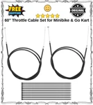 2x 60'' Throttle Cable W/ 1/4'' Barrel End For Minibike Go Kart Atv Bike. Fixed Price $15.18.
