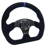 Spaorcco 13" Blue Stripe Sim Racing Steering Wheel Race Style D-shaped. Fixed Price $73.49.