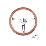 Mr Hello 15" Inch Classic Wood Grain Grip Steering Wheel 3 Spoke Riveted 380m.... Fixed Price $131.31.