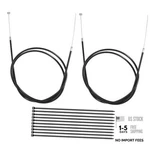 2-sets 60'' Universal Throttle Cable With 1/4'' Barrel End Repalcement For. Fixed Price $18.06.