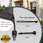 Lihopefe Bungee Kit End Cover Sunshade Roller Shutter Brown. Fixed Price $20.00.