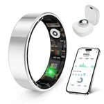 Smart Health Ring Waterproof Stress Sleep Monitoring Ios Android Silver Prxxhri. Fixed Price $89.99.