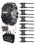 Kyx Tire Chains For Car/suv/pickup Truks, Adjustable Universal Emergency Snow Ch. Fixed Price $69.69.