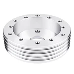 Qymopay 1" Steering Wheel Hub Adapter Conversion Spacer, 6 Hole 1in, Silver. Fixed Price $19.60.