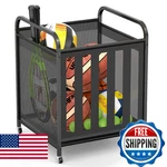 Niffgaff Ball Storage Cart Large Capacity 15 Balls Lockable Wheels Basketball So. Fixed Price $81.15.