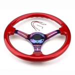Classic Abs Racing Steering Wheel Neo Chrome Spokes 350mm 13.5" Sports Red Wo.... Fixed Price $139.38.