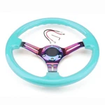 Universal Racing Steering Wheel 350mm 13.5" Deep Dish Abs Hard Classic Wood S.... Fixed Price $112.48.
